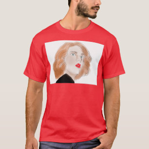 Camiseta retrato escarlata
