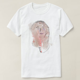 Camiseta Retrato expresionista de mujer