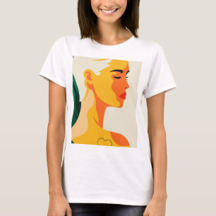 Camiseta Retrato femenino Resumen moderno