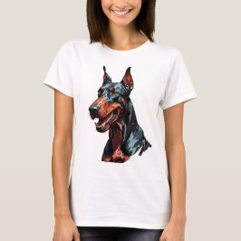 Camiseta Retrato fiero de Doberman Perro agresivo regalo