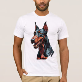 Camiseta Retrato fiero de Doberman Perro agresivo regalo