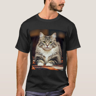 Camiseta Retrato fotográfico de Maine Coon Cat