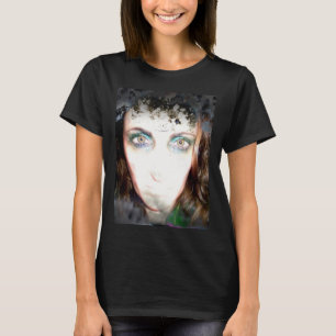 Camiseta Retrato fotográfico filtrado Pegatina de horror mu