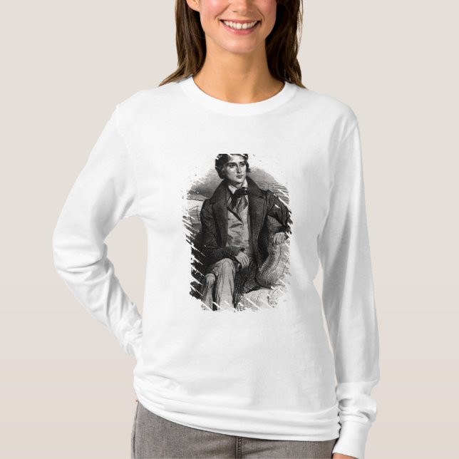 Camiseta Retrato Franz Liszt de agosto de 1832 (Anverso)