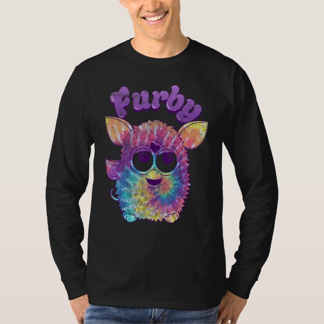 Camiseta Retrato Furby Tie Dye (Anverso)