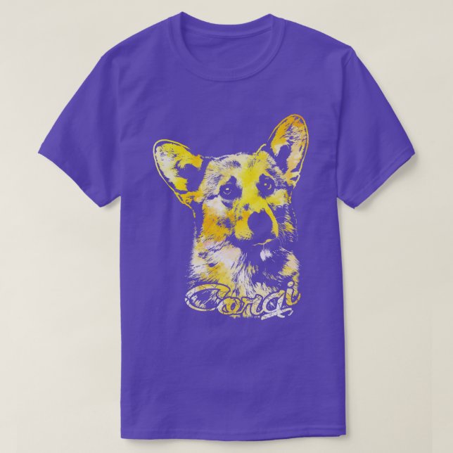 Camiseta Retrato galés de Corgi (Diseño del anverso)
