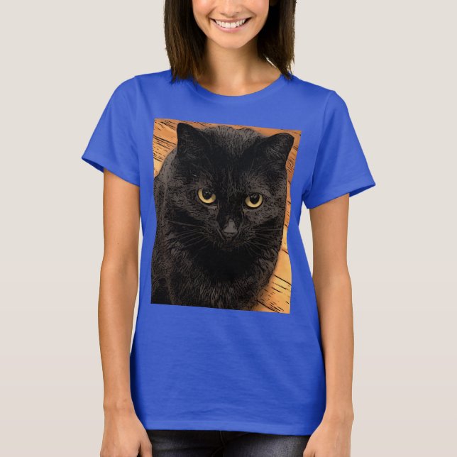 Camiseta Retrato Gato (Anverso)