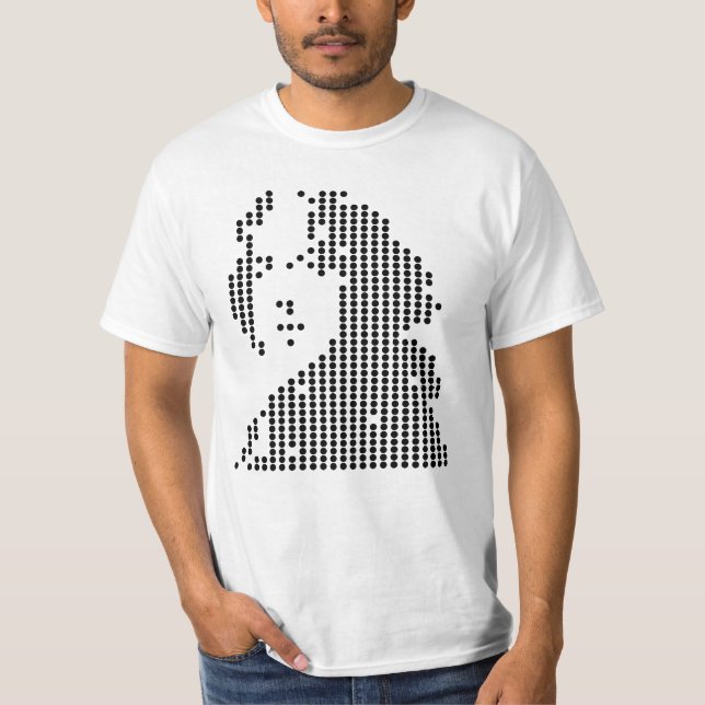 Camiseta retrato geométrico de oscar wilde (Anverso)