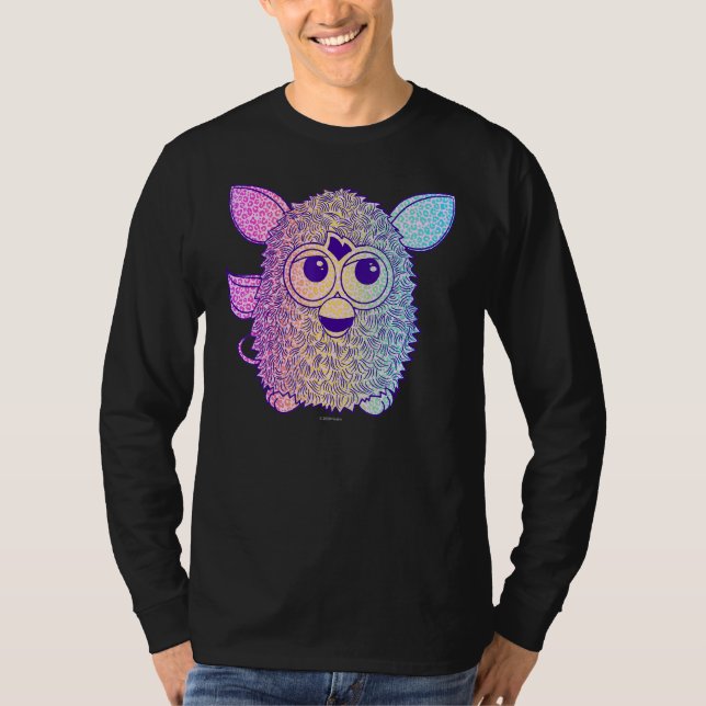 Camiseta Retrato gradiente de Furby (Anverso)