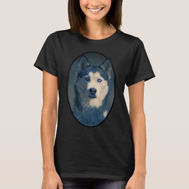 Camiseta Retrato Husky (Anverso)