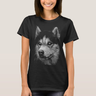 Camiseta Retrato Husky Siberiano 5