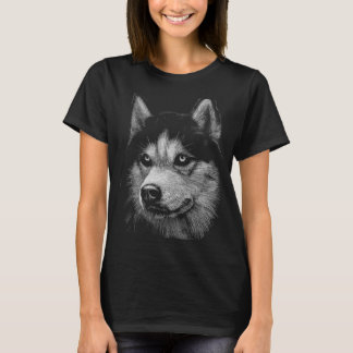 Camiseta Retrato Husky Siberiano 5