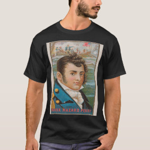 Camiseta Retrato ilustrativo Oliver Hazard Perry de 1888