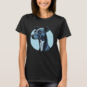 Camiseta Retrato impresionante de galgo italiano, negro ele