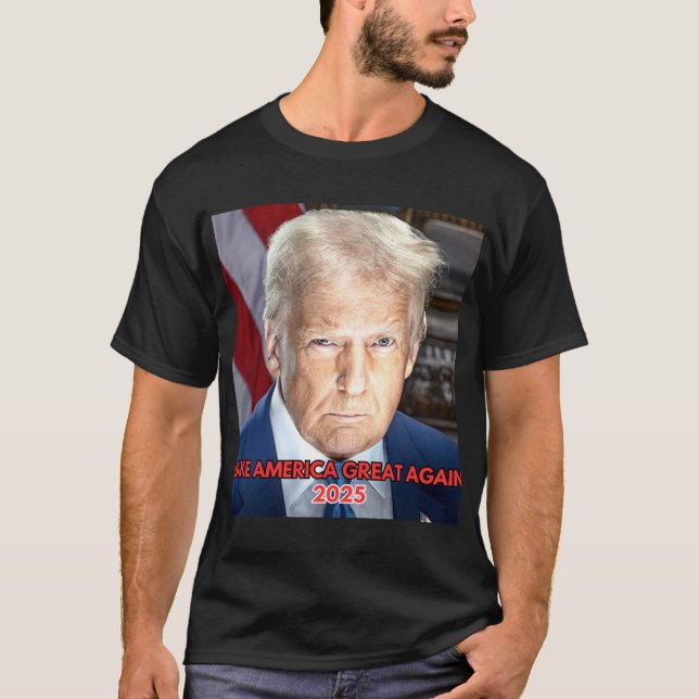 Camiseta Retrato Inaugural Oficial 2025 Del Presidente Dona (Anverso)