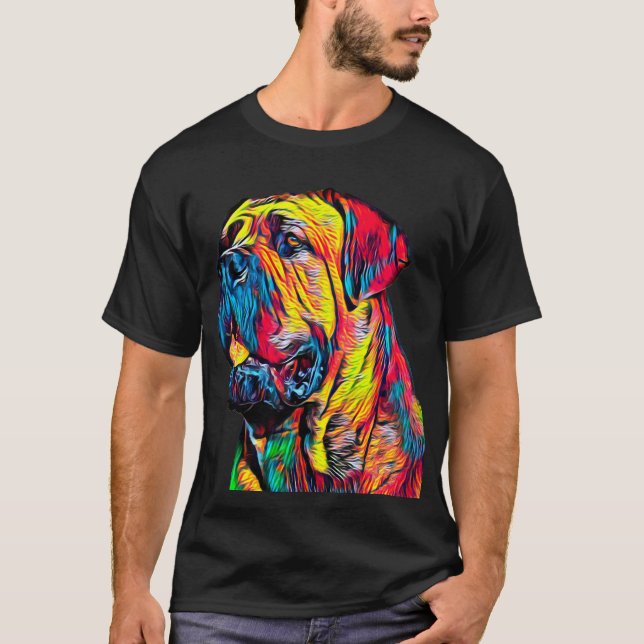 Camiseta Retrato italiano del mascota de la cabeza del (Anverso)