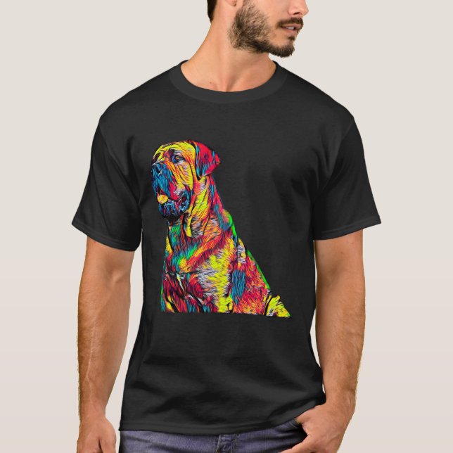Camiseta Retrato italiano del mascota de la cabeza del (Anverso)