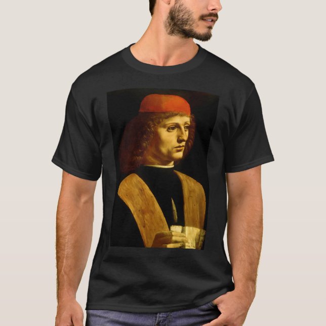 Camiseta Retrato Leonardo Da Vinci De Un (Anverso)