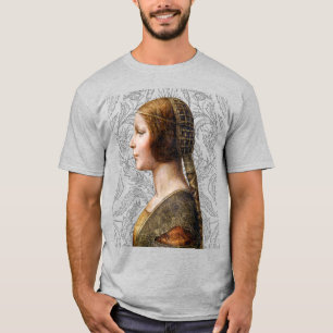 Camiseta Retrato Leonardo da Vinci La Bella Principessa