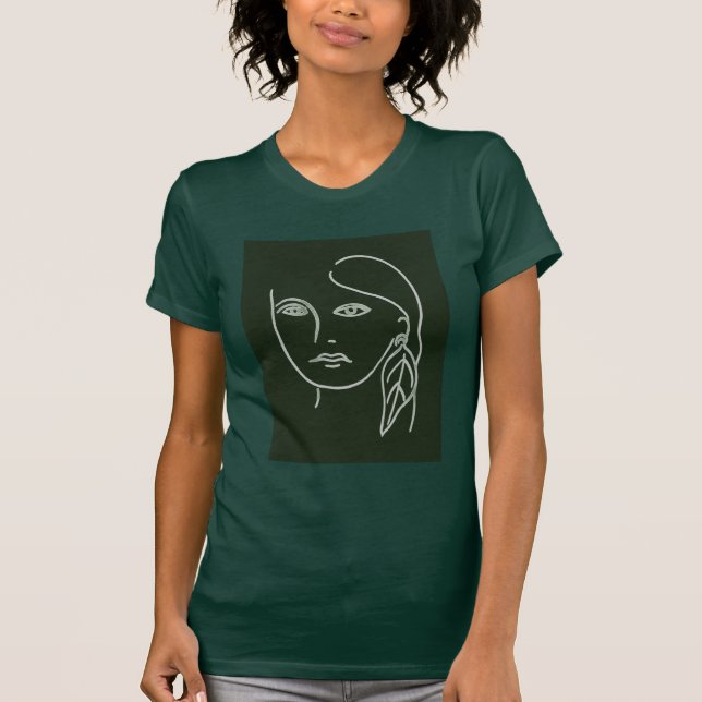 Camiseta Retrato malaquita (Anverso)