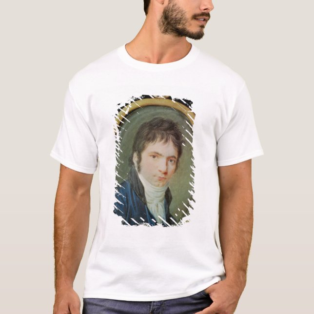 Camiseta Retrato miniatura de Ludwig van Beethoven, 1802 (Anverso)