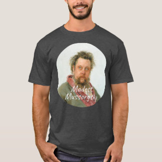 Camiseta Retrato modesto del compositor Mussorgsky