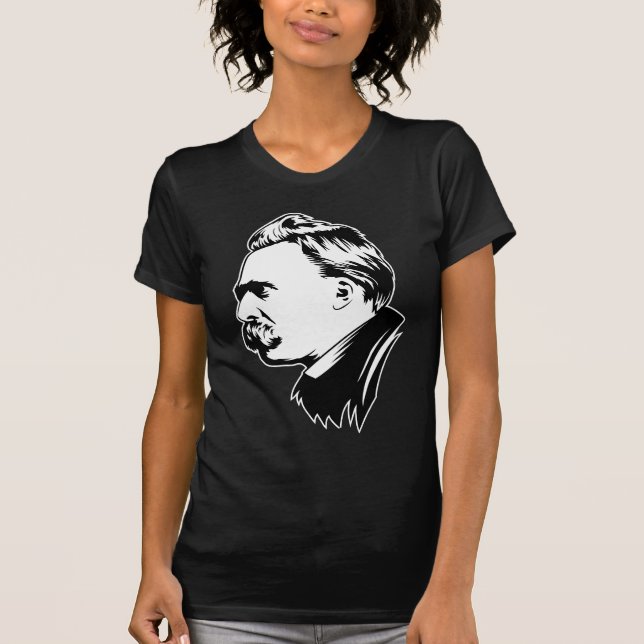 Camiseta Retrato Mousepad de Frederich Nietzsche (Anverso)
