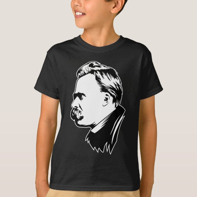 Camiseta Retrato Mousepad de Frederich Nietzsche (Anverso)