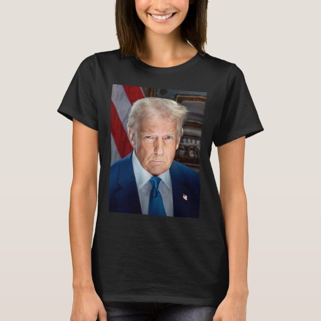 Camiseta Retrato oficial de la Casa Blanca Donald J Trump 2 (Anverso)