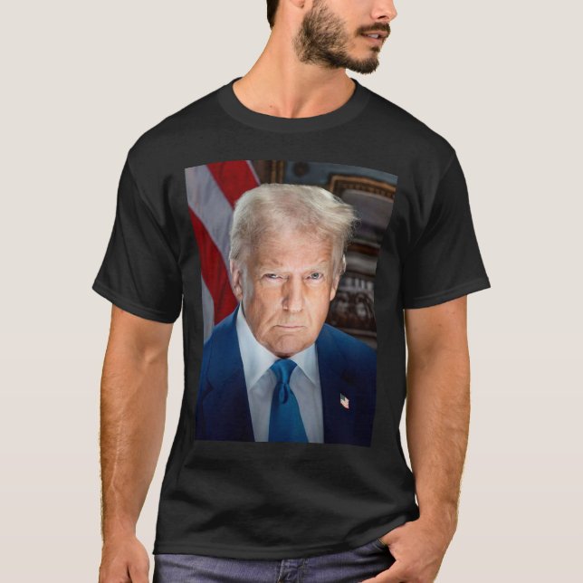 Camiseta Retrato oficial de la Casa Blanca Donald J Trump 2 (Anverso)