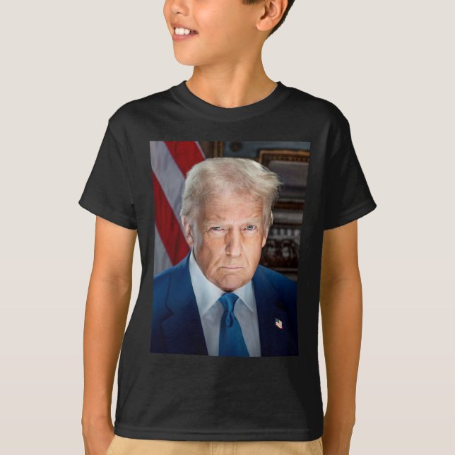 Camiseta Retrato oficial de la Casa Blanca Donald J Trump 2 (Anverso)