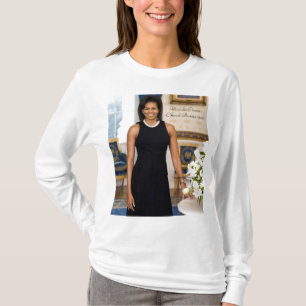 Camiseta Retrato oficial de primera señora Michelle Obama