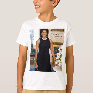 Camiseta Retrato oficial de primera señora Michelle Obama