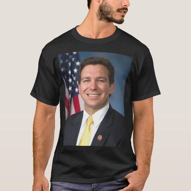 Camiseta Retrato oficial de Ron Desantis (Anverso)