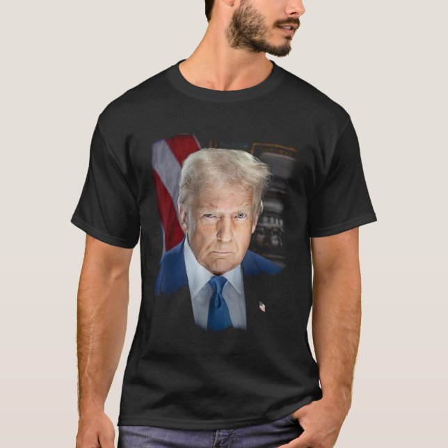 Camiseta Retrato oficial de toma de mando del presidente Tr (Anverso)
