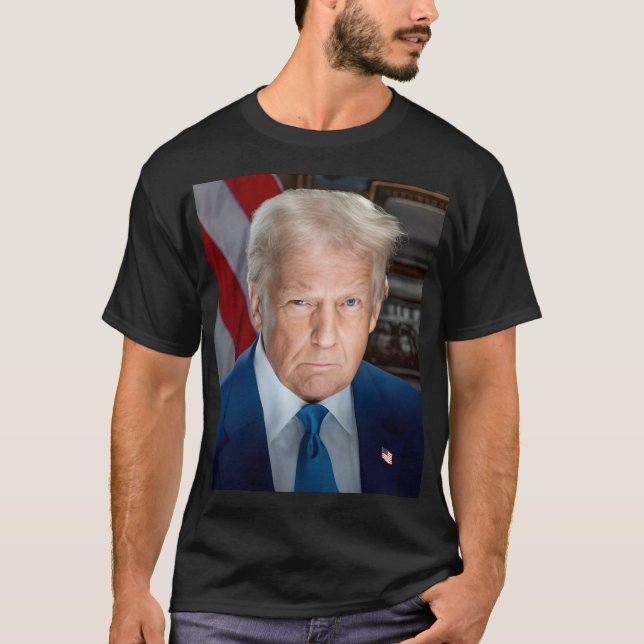 Camiseta Retrato oficial de toma de mando del presidente Tr (Anverso)