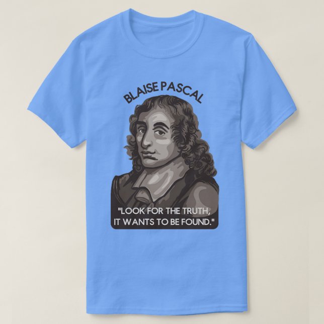 Camiseta Retrato Pascal Blaise y presupuesto 5 (Diseño del anverso)