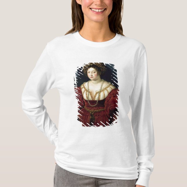 Camiseta Retrato póstumo del d'Este de Isabel (Anverso)