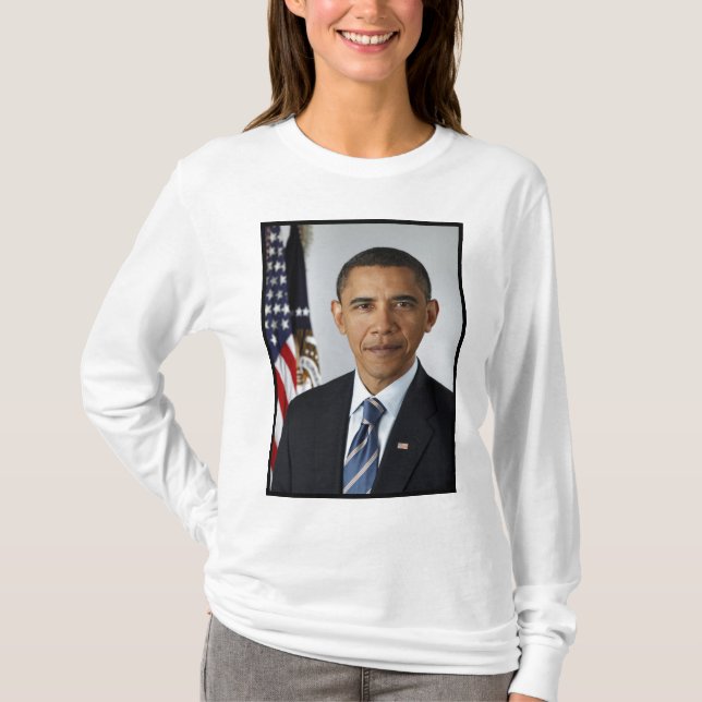 Camiseta Retrato presidencial de Barack Obama (Anverso)