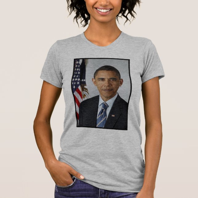 Camiseta Retrato presidencial de Barack Obama (Anverso)