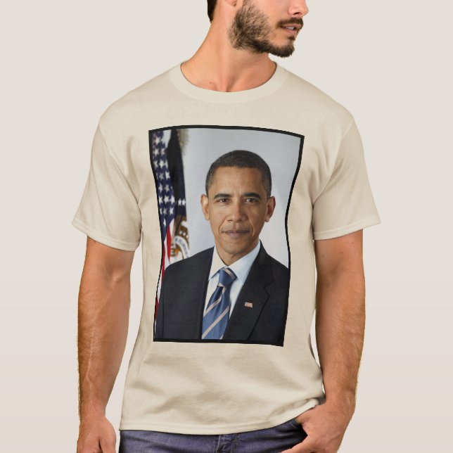 Camiseta Retrato presidencial de Barack Obama (Anverso)