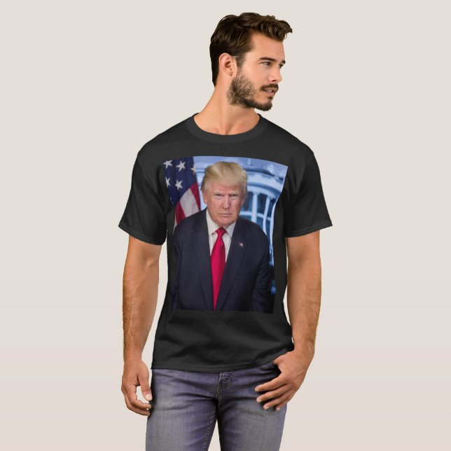 Camiseta Retrato presidencial oficial de Donald Trump (Anverso completo)