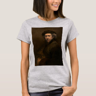 Camiseta Retrato propio de Rembrandt: pintor holandés de la
