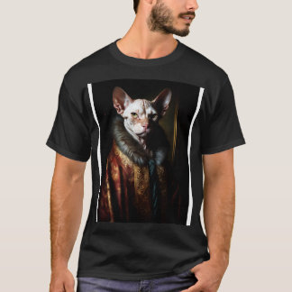 Camiseta Retrato Real de un Gato Sfinx