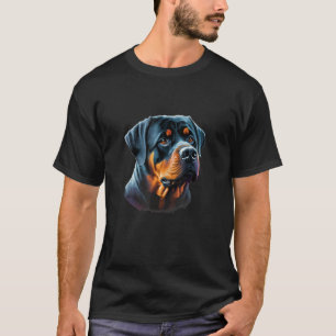 Camiseta Retrato Rottie de Rottweiler Dog