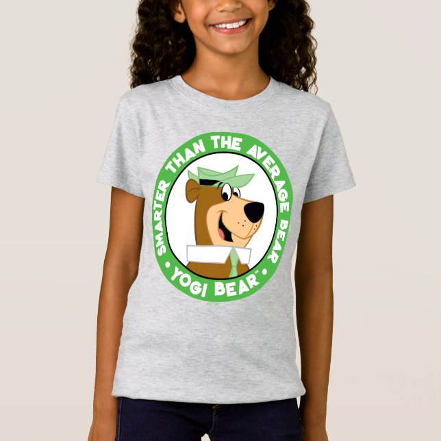 Camiseta Retrato sonriente del oso de Yogi (Anverso)
