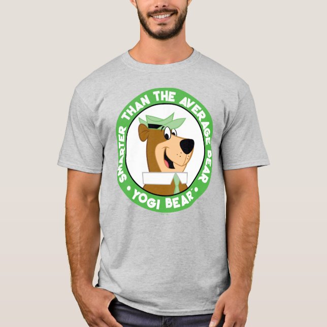 Camiseta Retrato sonriente del oso de Yogi (Anverso)