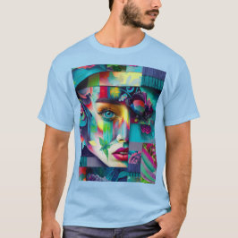 Camiseta Retrato subrealista de una mujer