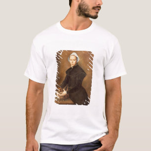 Camiseta Retrato T28337 de una señora con un lapdog en una