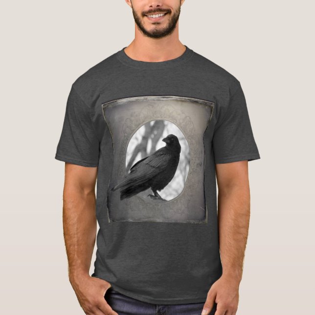 Camiseta Retrato vintage Crow T-Shirt (Anverso)